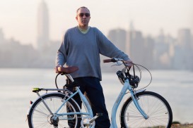 Brooklyn bicycle portrait of Johnny and his Biria bike in Williamsburg