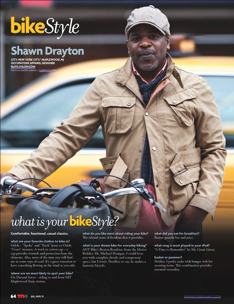 Shawn Drayton bike style Momentum Magazine
