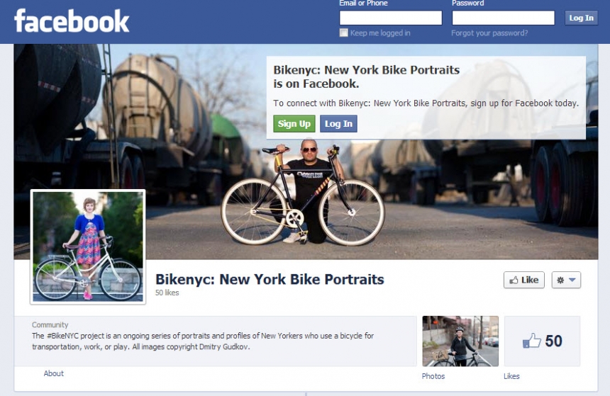 new york bike portraits facebook page