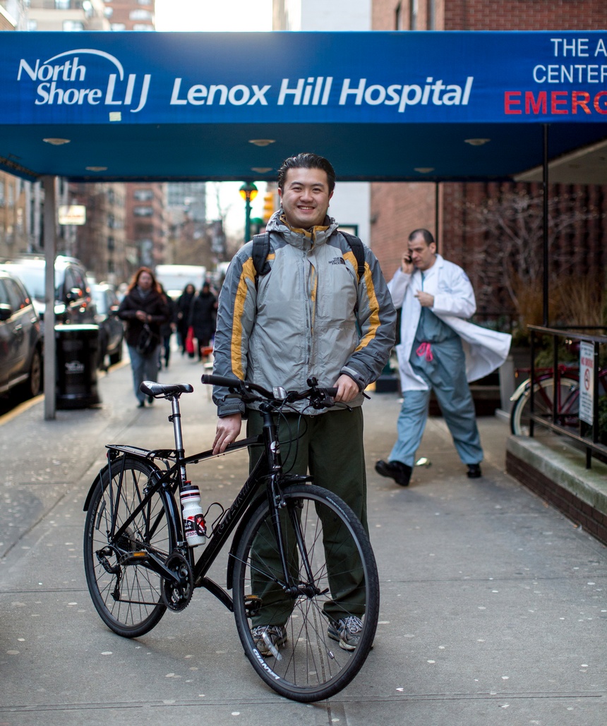 bike commuter portrait peter surgeon