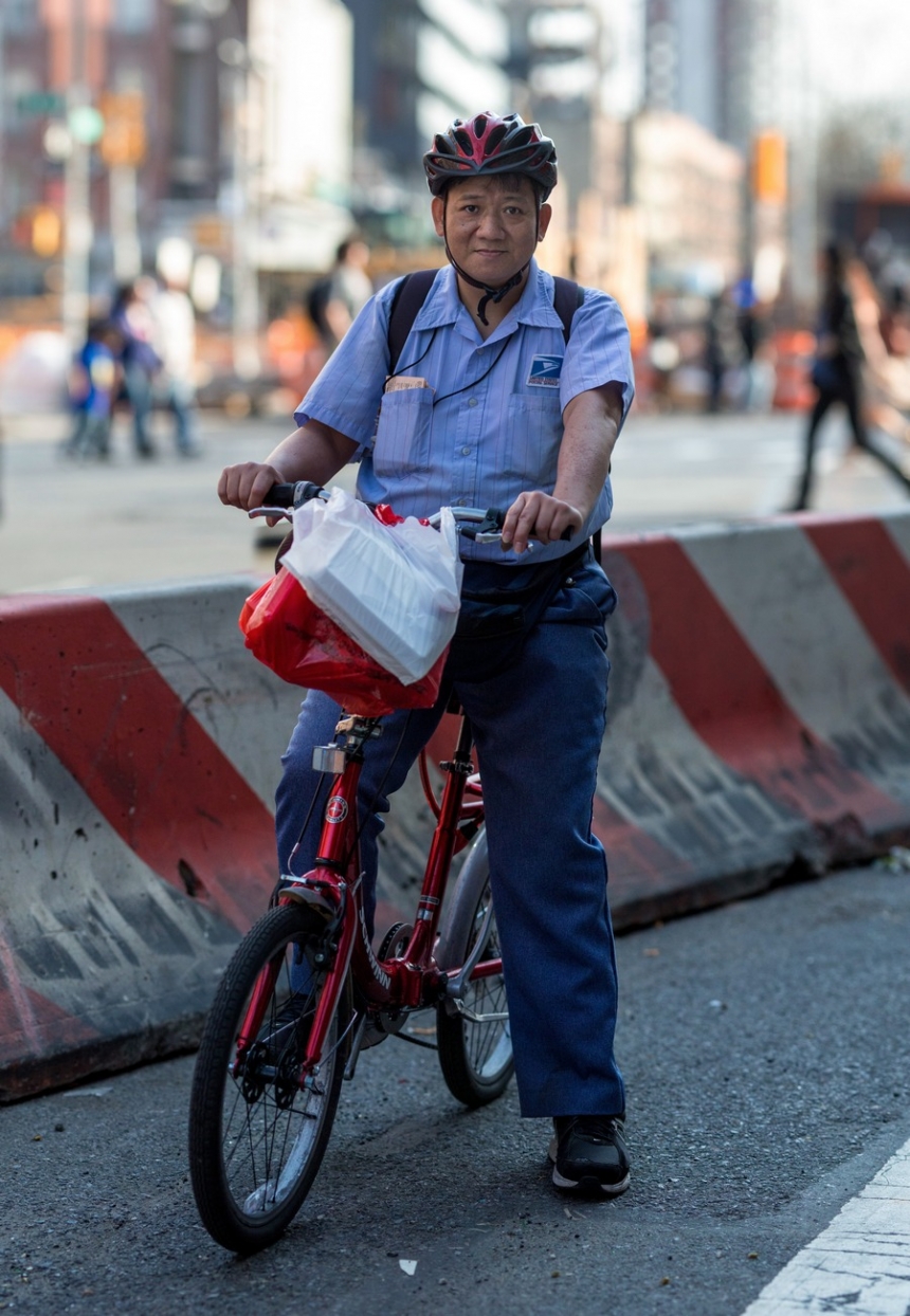 mailman bike portrait new york