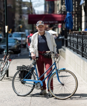 new york bike portrait walter science teacher