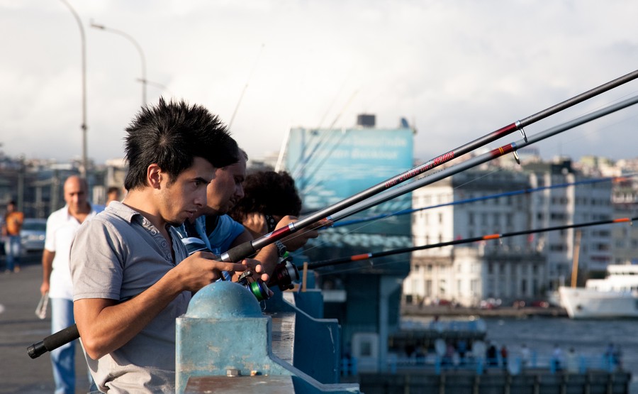 Fishermen on the Galata bridge