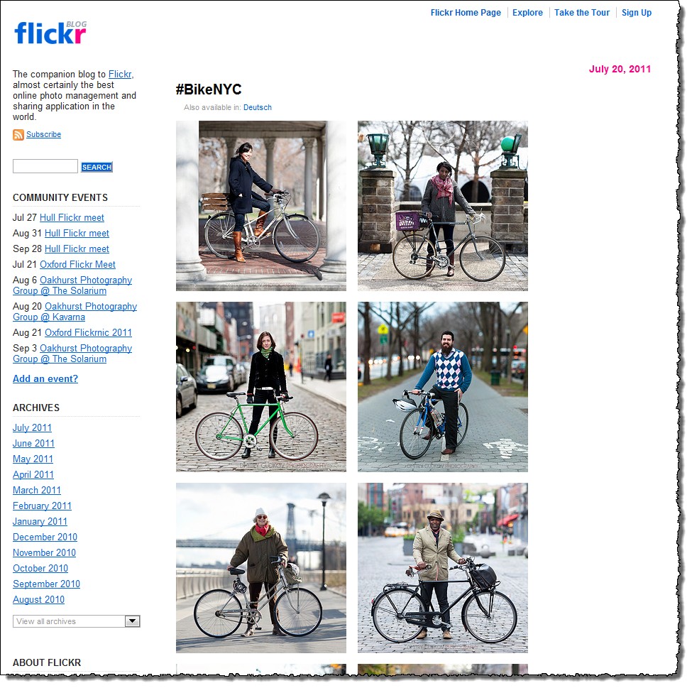 Flickr Blog #BikeNYC
